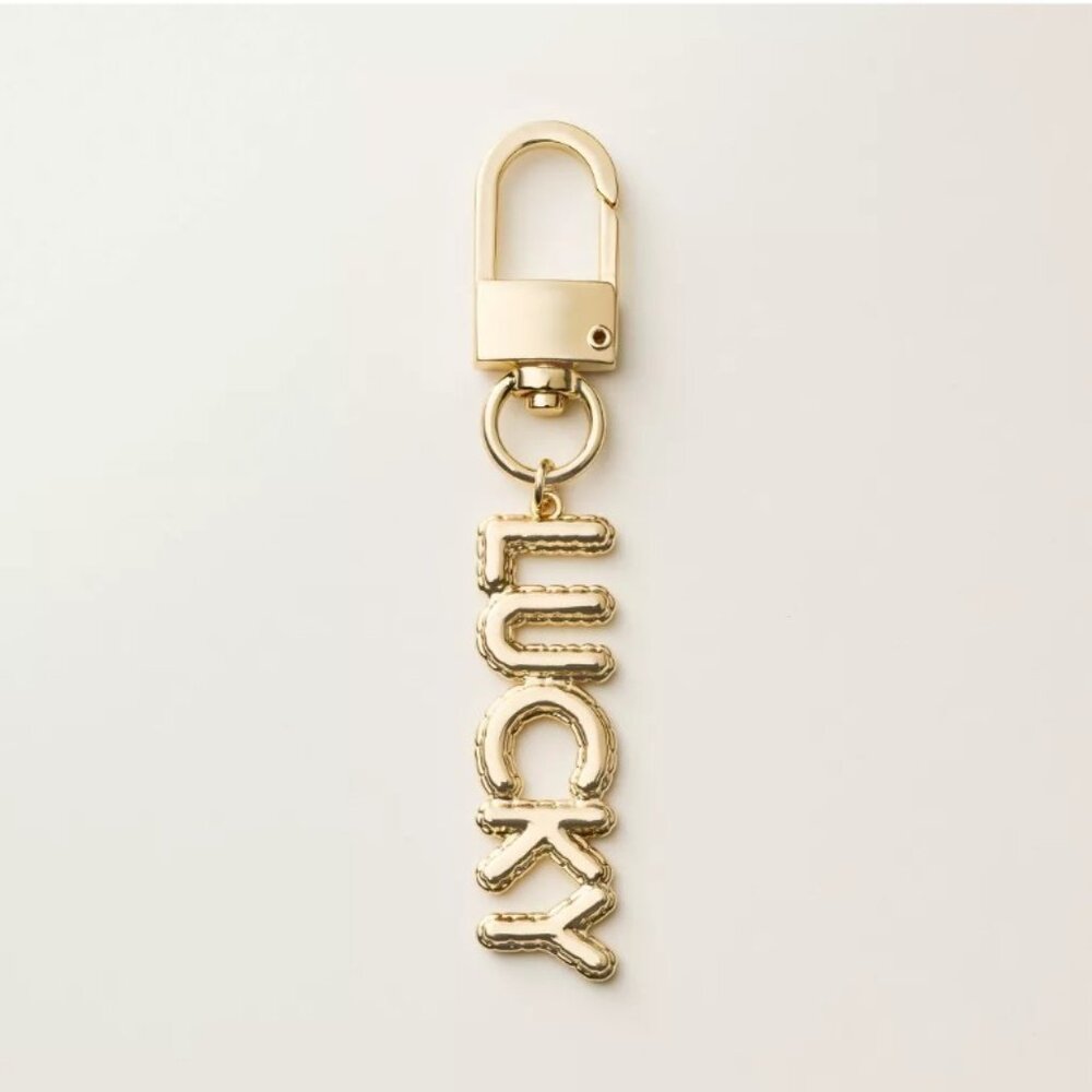 NWT Lucky Bag Charm Keychain - kate spade new york x Target Gold